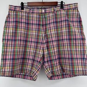 Polo Ralph Lauren Plaid Chino Shorts Men's Size 42 Colorful Cotton Casual